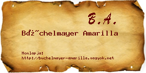 Büchelmayer Amarilla névjegykártya